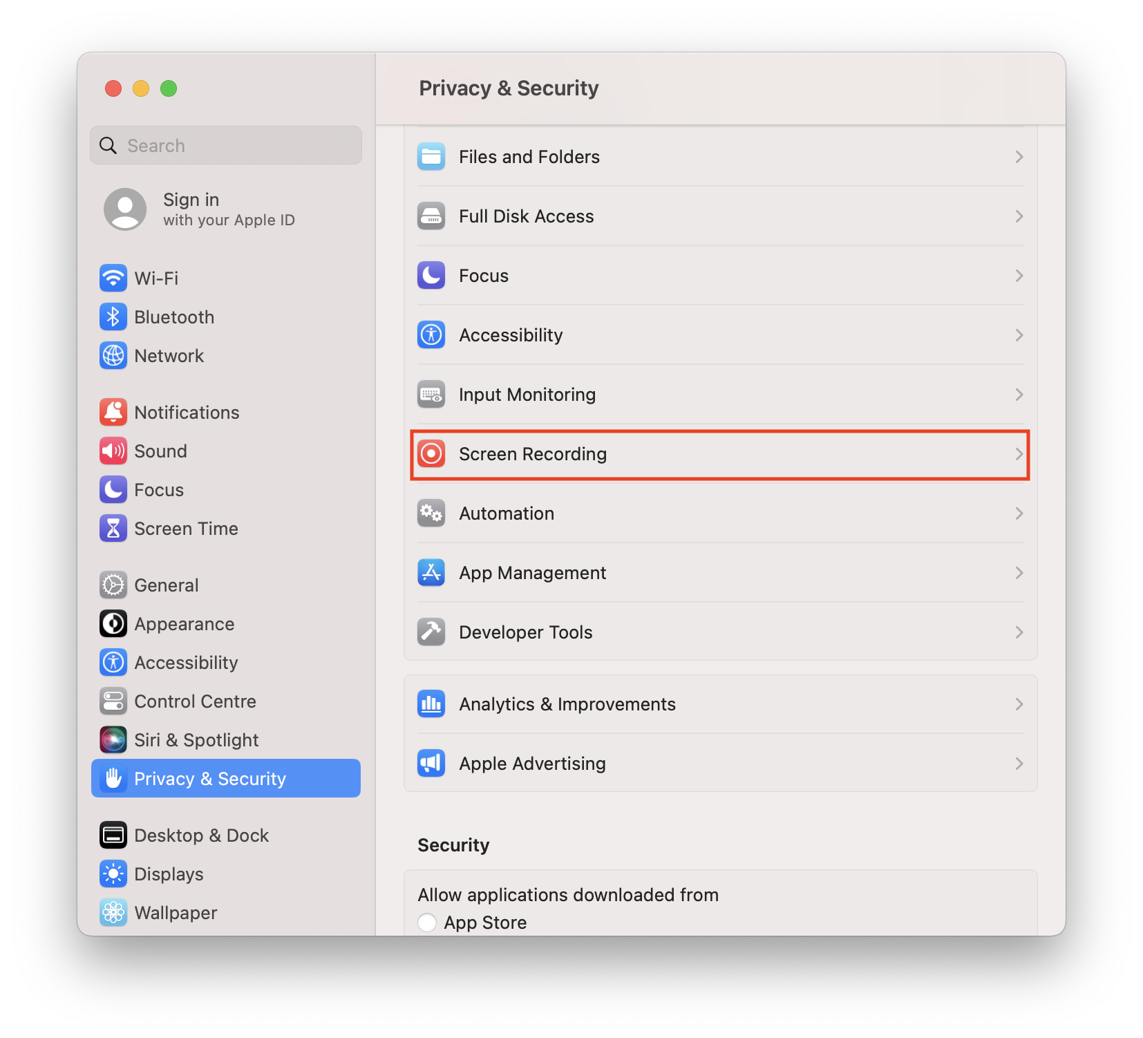 Macos sonoma 14 screen recording permission satechi