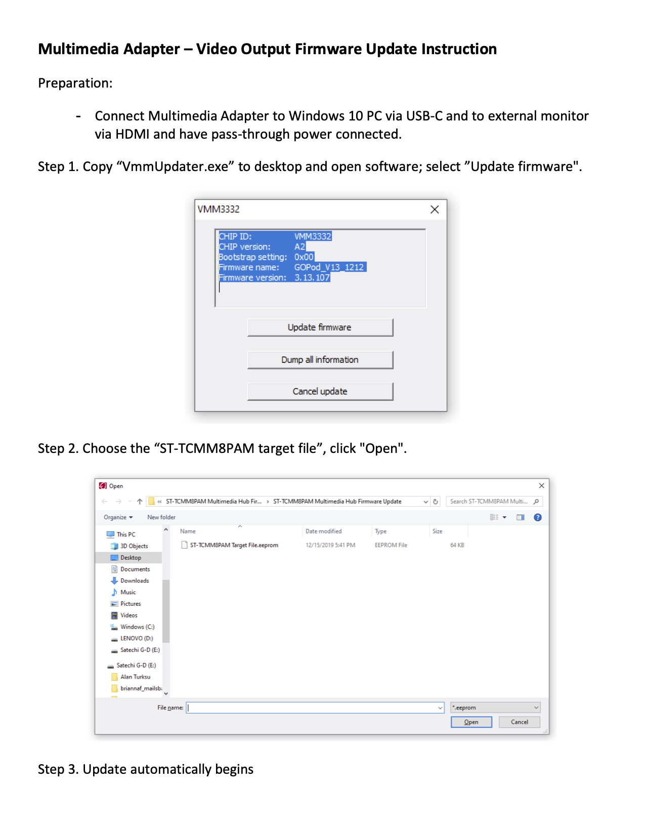 HDMI/Mini-DP Firmware Update - Requires Windows 10 device – Satechi