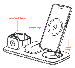 Attaching an international plug adapter to the Satechi Qi2 Trio Wireless Charging Pad power adapter
