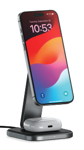Satechi 2-in-1 Foldable Qi2 Wireless Charging Stand