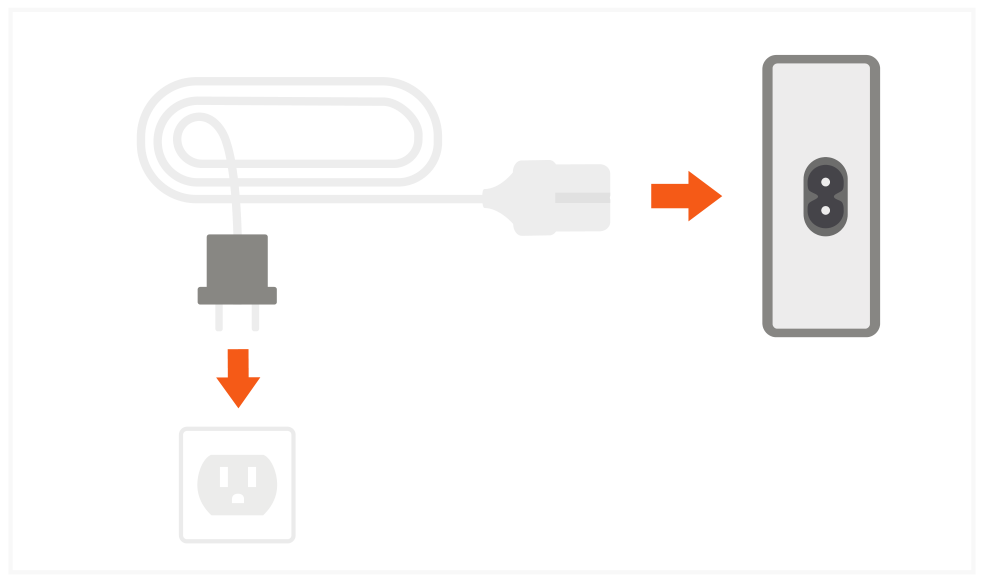 108W Pro USB-C PD Desktop Charger (ST-TC108WM) Quick Start Guide step 1: Connect the power cord to the back side of the Travel Charger and plug it into a wall outlet.