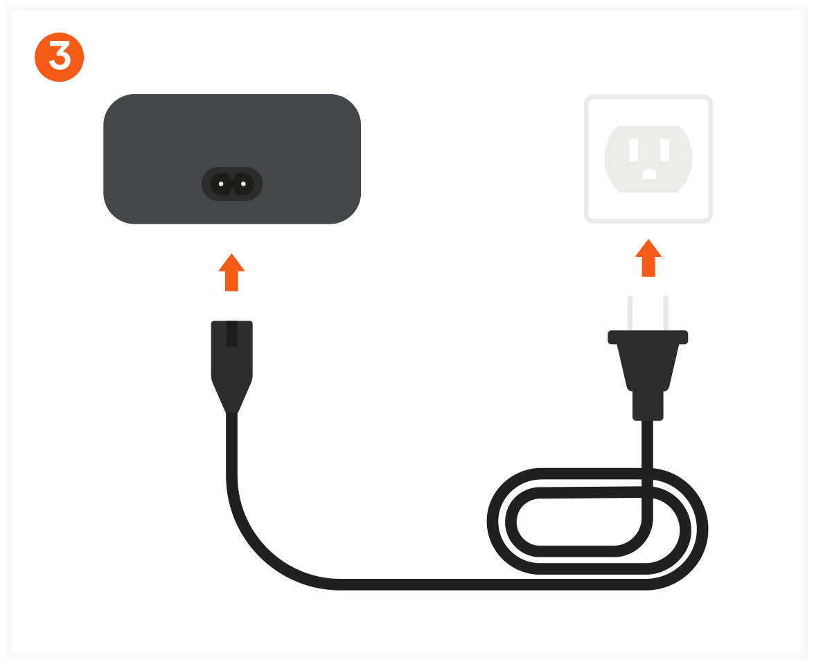 ChargeView 140W Desktop Charger (ST-C4CV140C-US) Quick Start Guide, Install & connect step 3: Connect the C7 Power Cord