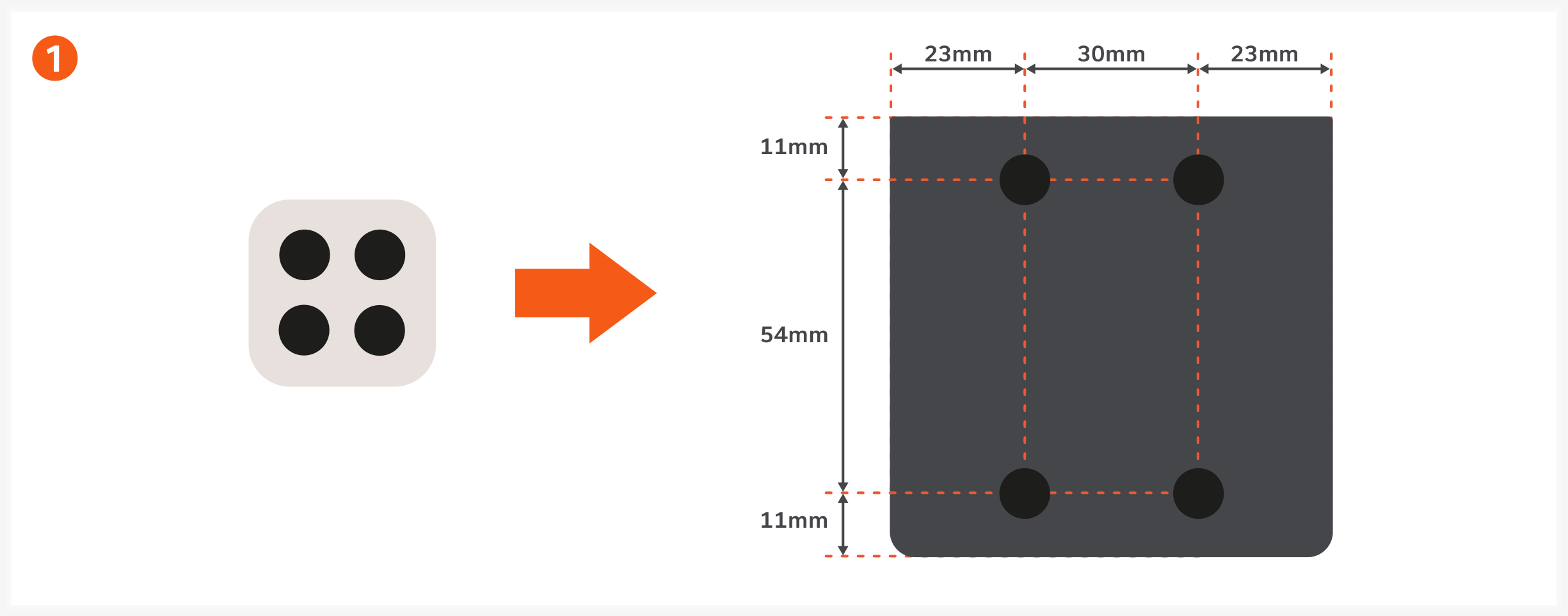 ChargeView 140W Desktop Charger (ST-C4CV140C-US) Quick Start Guide, Before first use step 1: Attach the Silicone Dots