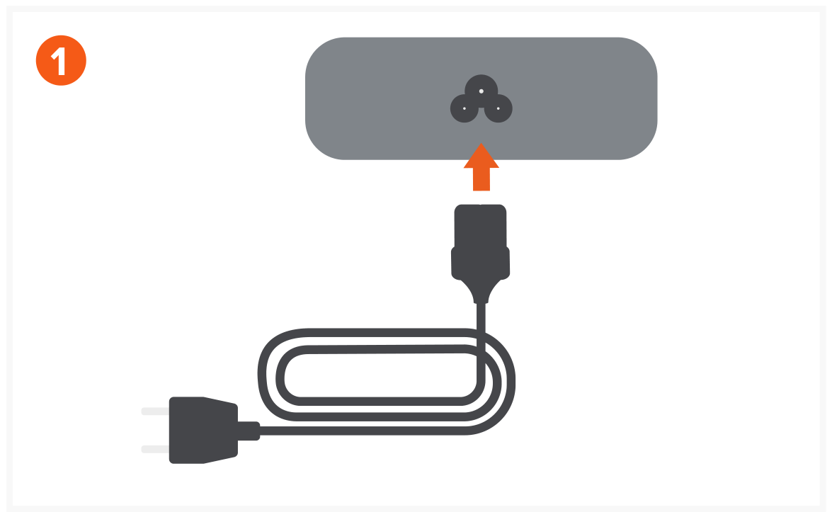 200W USB-C 6-Port PD GaN Charger (ST-C200GM-US) Quick Start Guide, Setup steps step 1: Connect the included C5 power cable to the C5 connector on the rear of the charger.