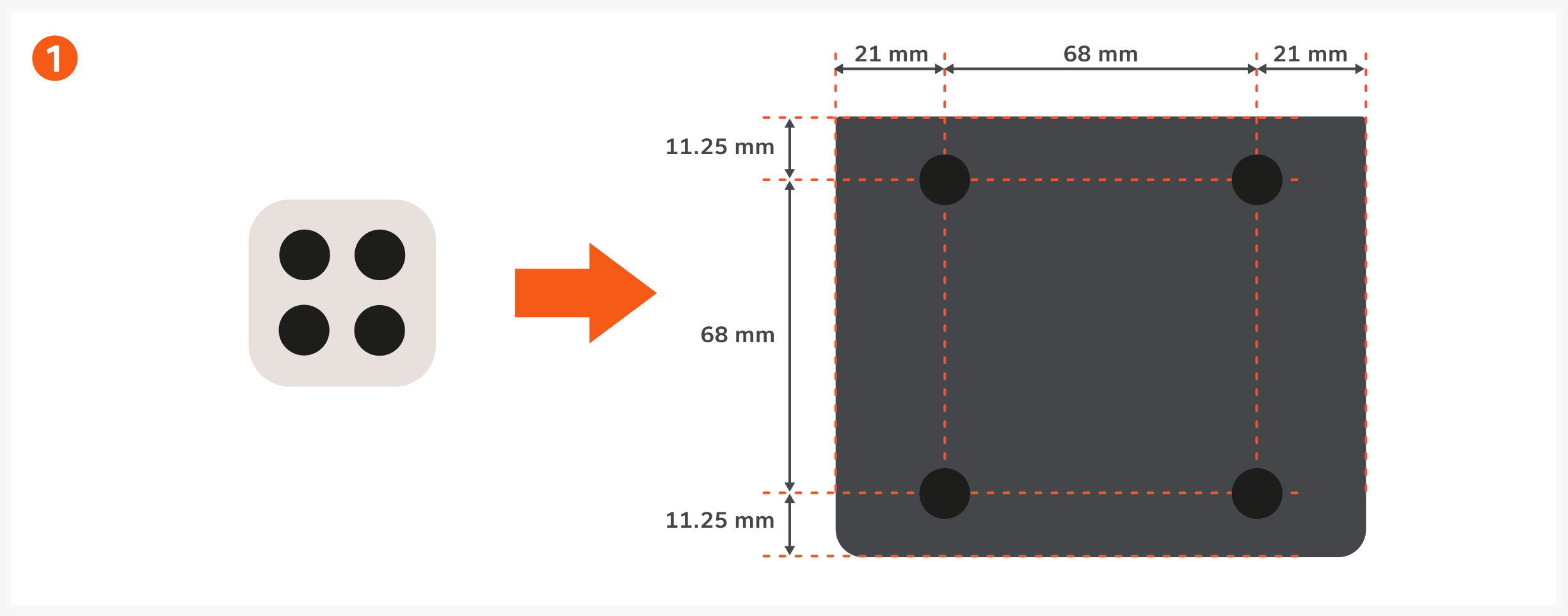 ChargeView™ 240W Desktop Charger (ST-C6CV240C-US) Quick Start Guide, Before first use step 1: Attach the Silicone Dots