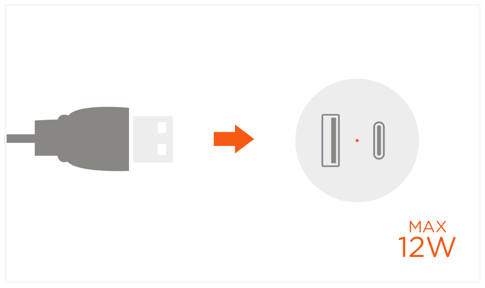 72W Type-C PD Car Charger Adapter (ST-TCPDCCS) Quick Start Guide step 4: Connect an USB-A cable to the adapter’s Type-A port to charge another USB device.