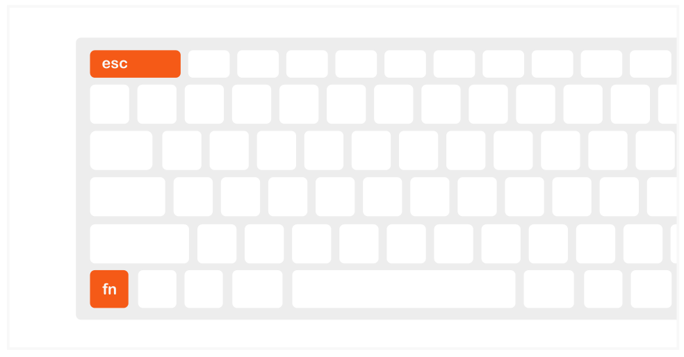 Slim X2 Bluetooth Backlit Keyboard (ST-BTSX2M) Quick Start Guide step 6: Press "Fn + Esc" to swap between Media and Fn keys.