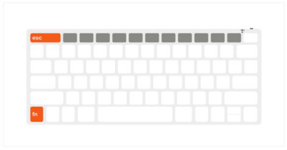 Slim X1 Bluetooth Backlit Keyboard (ST-BTSX1M) Quick Start Guide step 6: Press "Fn + Esc" to swap between Media and Fn keys.