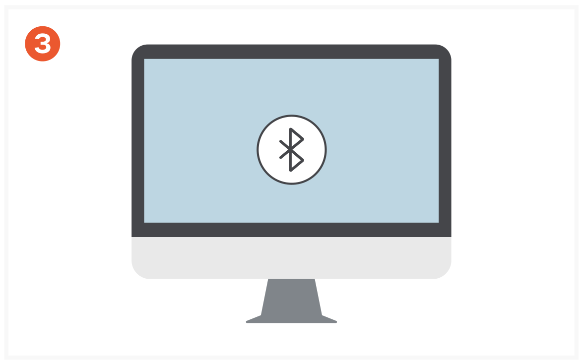 M1 Wireless Mouse (ST-ABTCMS) Quick Start Guide step 3: Turn on Bluetooth on your device.