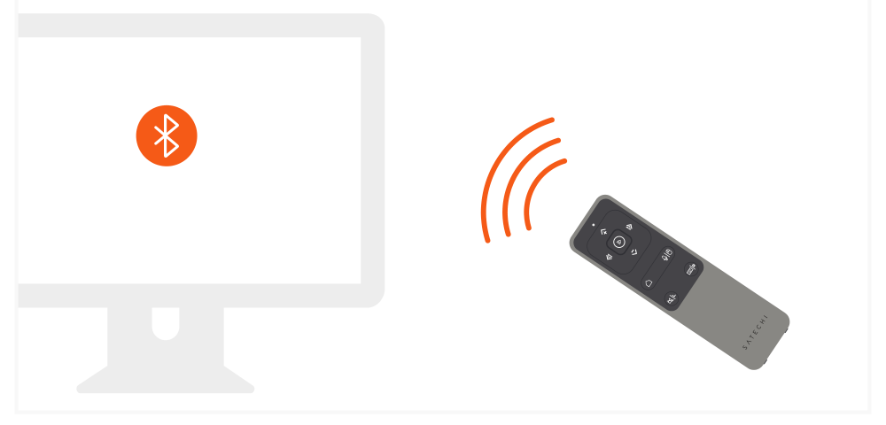 R2 Bluetooth Multimedia Remote Control (ST-BTMR2M) Quick Start Guide step 3: Select “R2 Remote” when it appears in your host device’s Bluetooth settings to connect and finish the pairing 