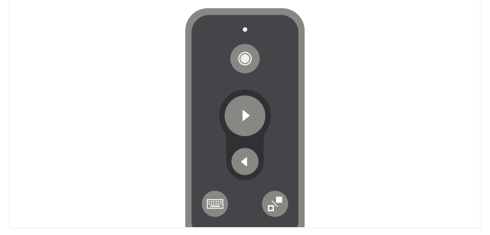 R1 Bluetooth Presentation Remote (ST-BTPR1M) Quick Start Guide step 4: Use the remote’s back/forward slide, black out screen, virtual keyboard, and laser pointer to control presenta