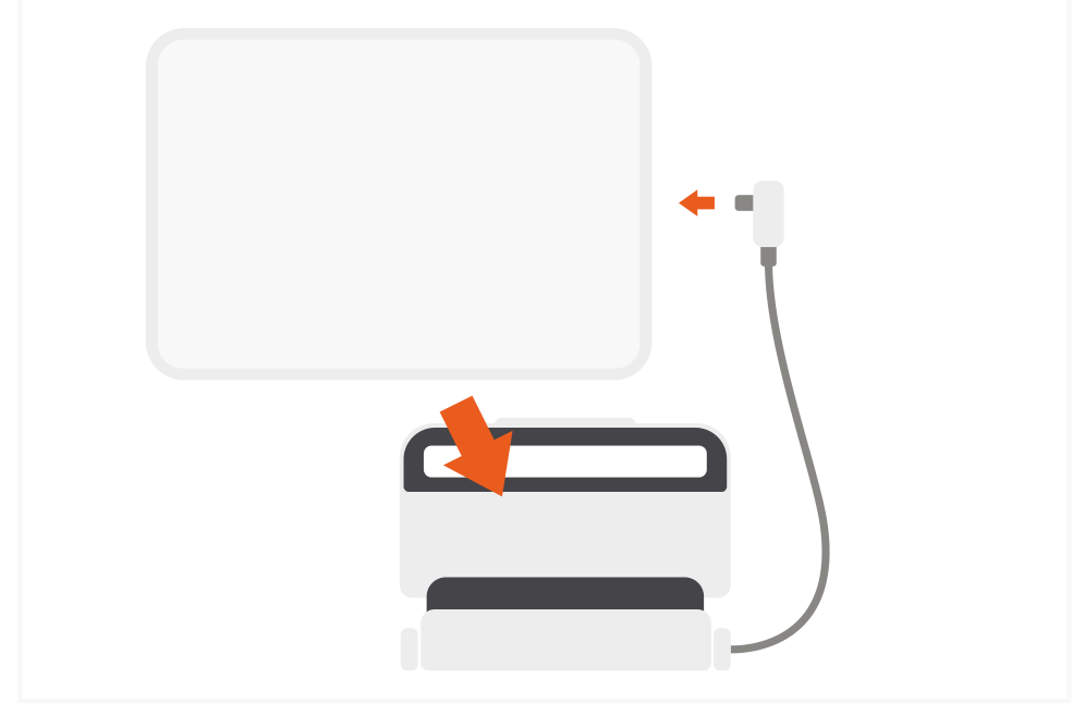 Aluminum Stand & Hub for iPad Pro (ST-TCSHIPM) Quick Start Guide step 1: Use the built-in USB-C cable to connect to your iPad Pro or USB-C device.