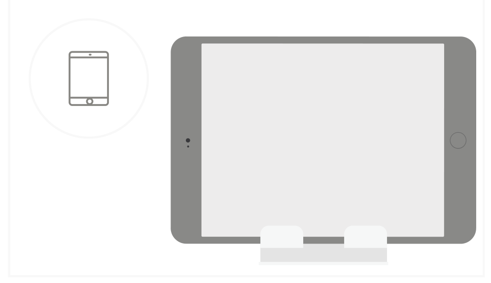 R1 Aluminum Hinge Holder Foldable Stand (ST-R1 / ST-R1M / ST-R1K / ST-R1B) Quick Start Guide step 5: Bring on plane rides to browse through iBooks and vacation photos on your iPad.