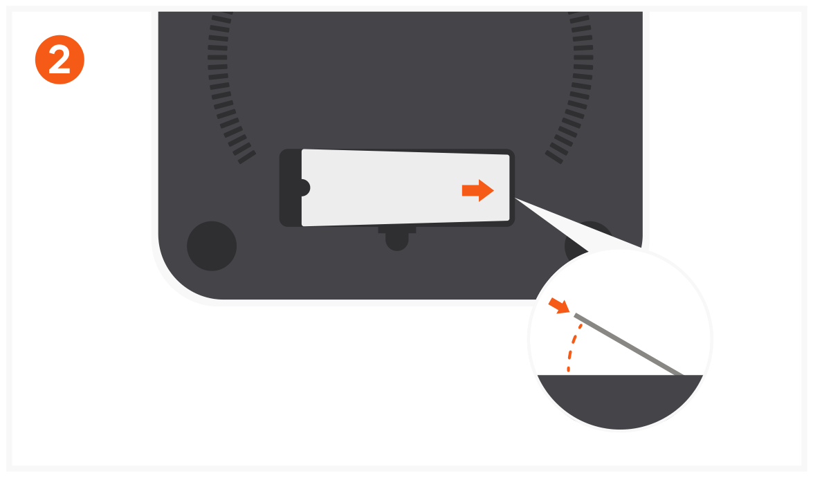 Stand & Hub for Mac Mini / Studio with NVMe SSD Enclosure (ST-GMMSHS) Quick Start Guide step 2: To install, insert the SSD at a slight angle and it should click into place.