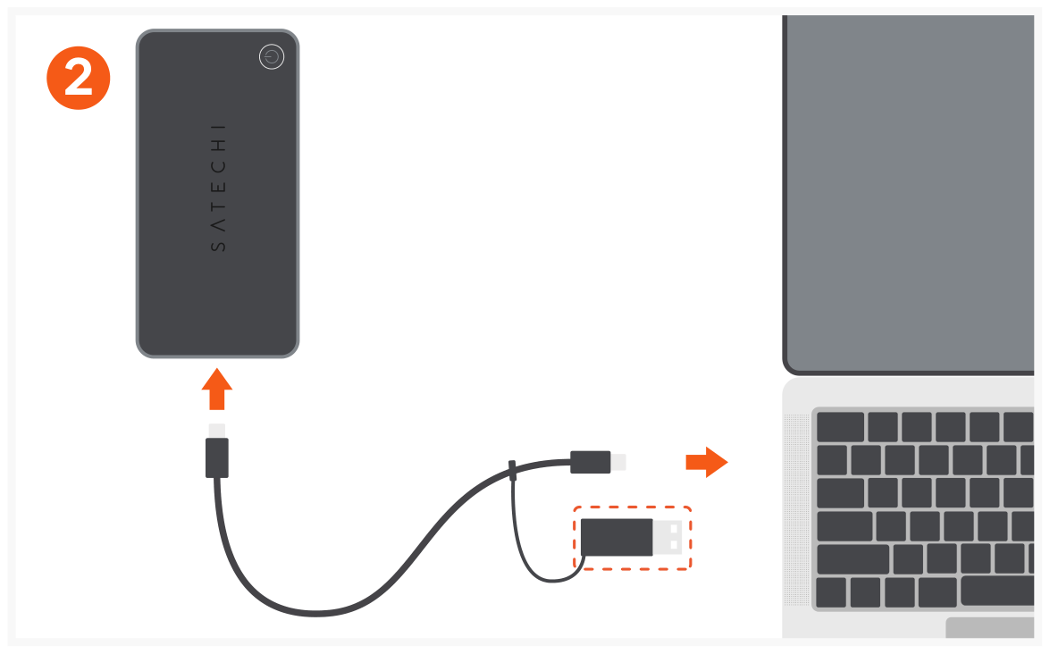 Triple 4K Display Docking Station (ST-D4KTM-US / -EU / -UK / -AU) Quick Start Guide step 2: Connect the included USB-C cable to your host device.