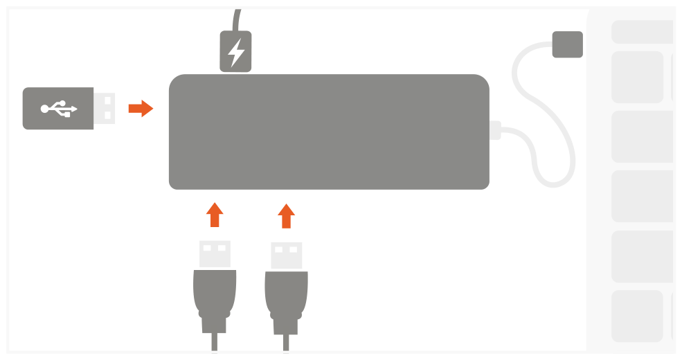 Type-C Multimedia Adapter (ST-TCMM8PAS / ST-TCMM8PAM) Quick Start Guide step 6: Connect USB peripherals to USB 3.0 ports.