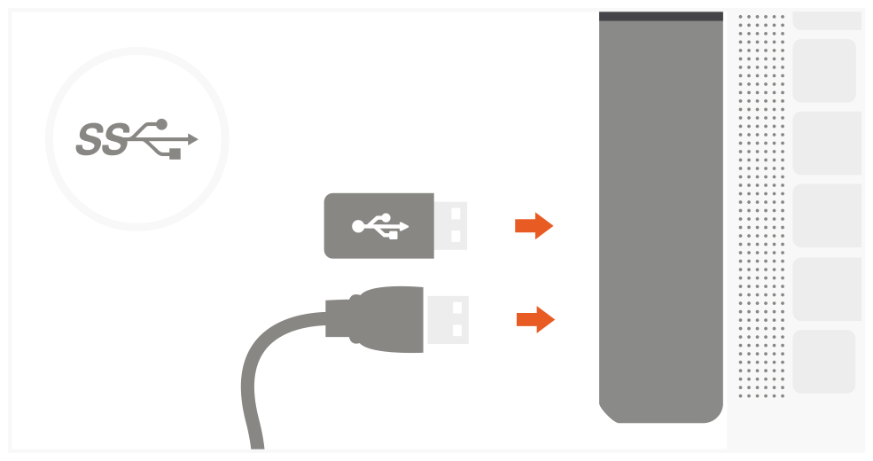 Type-C Pro Hub Adapter with Ethernet (ST-TCPHES ST-TCPHEM) Quick Start Guide step 4: Connect USB peripherals to USB 3.0 ports on the Hub.
