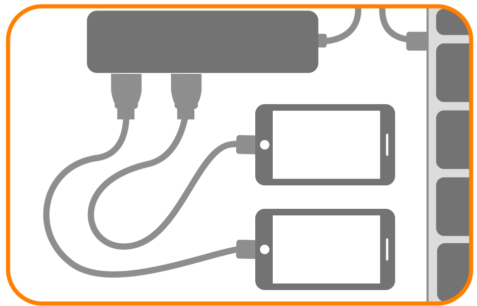 Slim Aluminum Type-C Multi-Port Adapter (ST-SCMA2K) Quick Start Guide step 6: All ports can be used simultaneously.