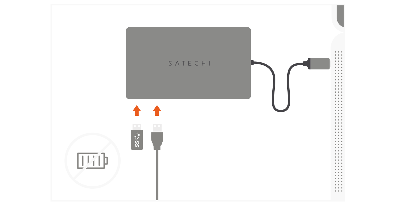 USB-C Multimedia Adapter M1 (ST-UCM1HM) Quick Start Guide step 5: Use the two USB-A 3.0 ports for data transfer and file back up – up to 5 Gbps.