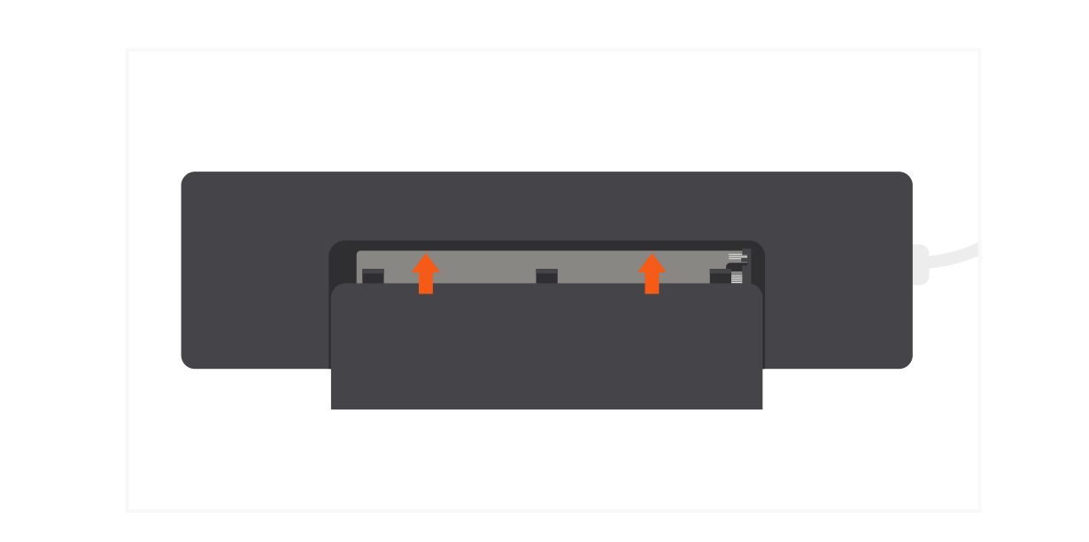USB-C Hybrid Multiport Adapter (ST-UCHSEM ST-UCHSEK) Quick Start Guide step 4: Once the SSD is secured, slide the cover back onto the adapter.