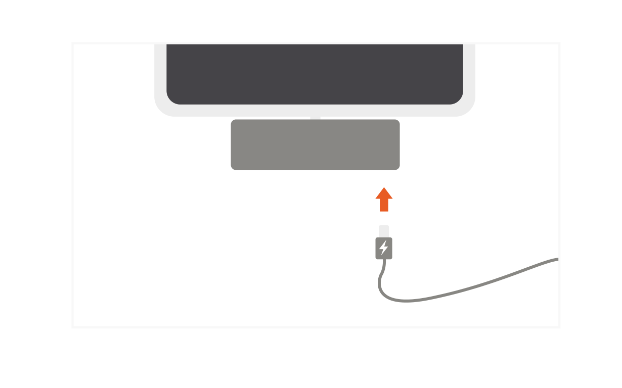 Aluminum Type-C Mobile Pro Hub Adapter Quick Start Guide step 2: Connect a USB-C charging cable to the hub’s USB-C PD port to charge your 2018 iPad Pro.