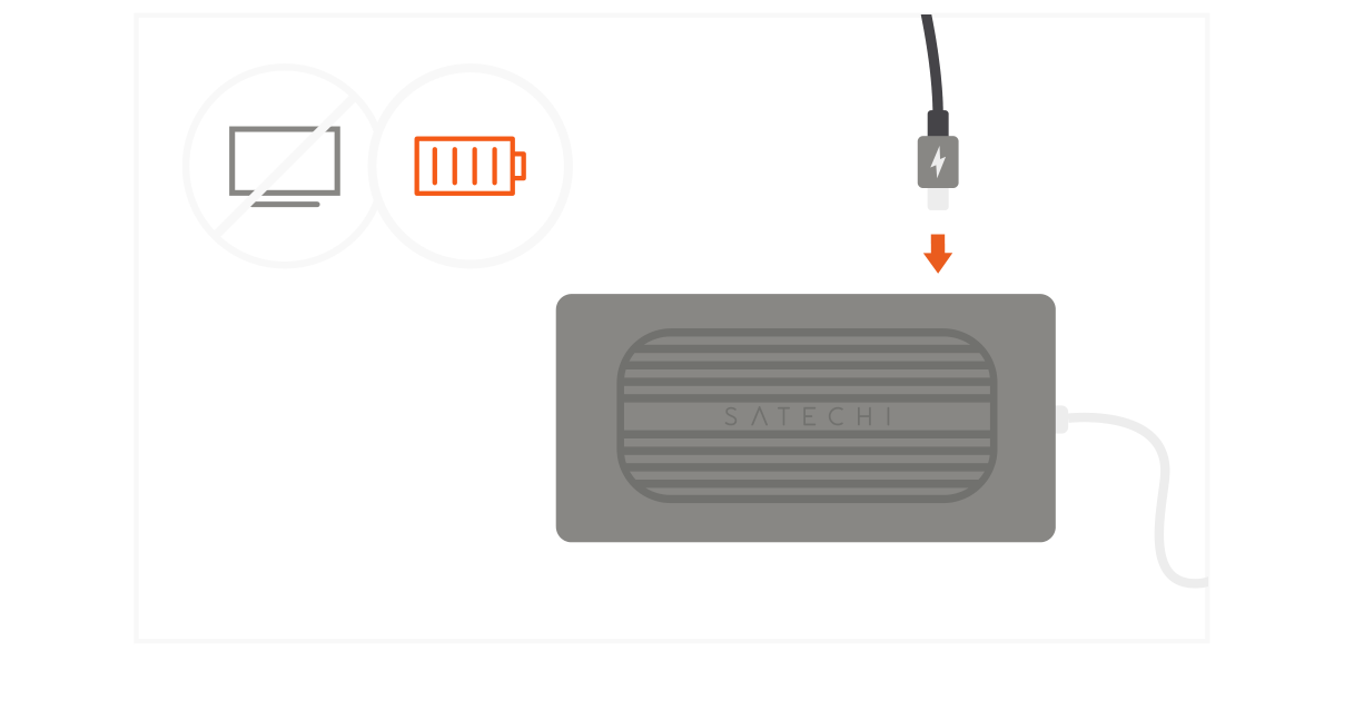 USB-C Multiport MX Adapter (ST-UCMXAM) Quick Start Guide step 3: Use the USB-C PD charging port to power your device – up to 100W