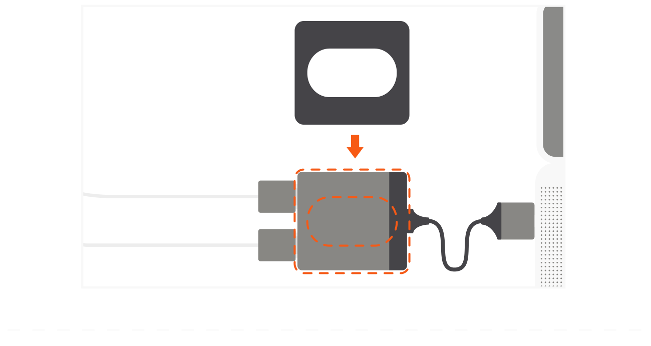 Type-C Dual HDMI Adapter Quick Start Guide step 5: We recommend using the included silicone cover when connecting two 4K 60Hz monitors with power, as max operati
