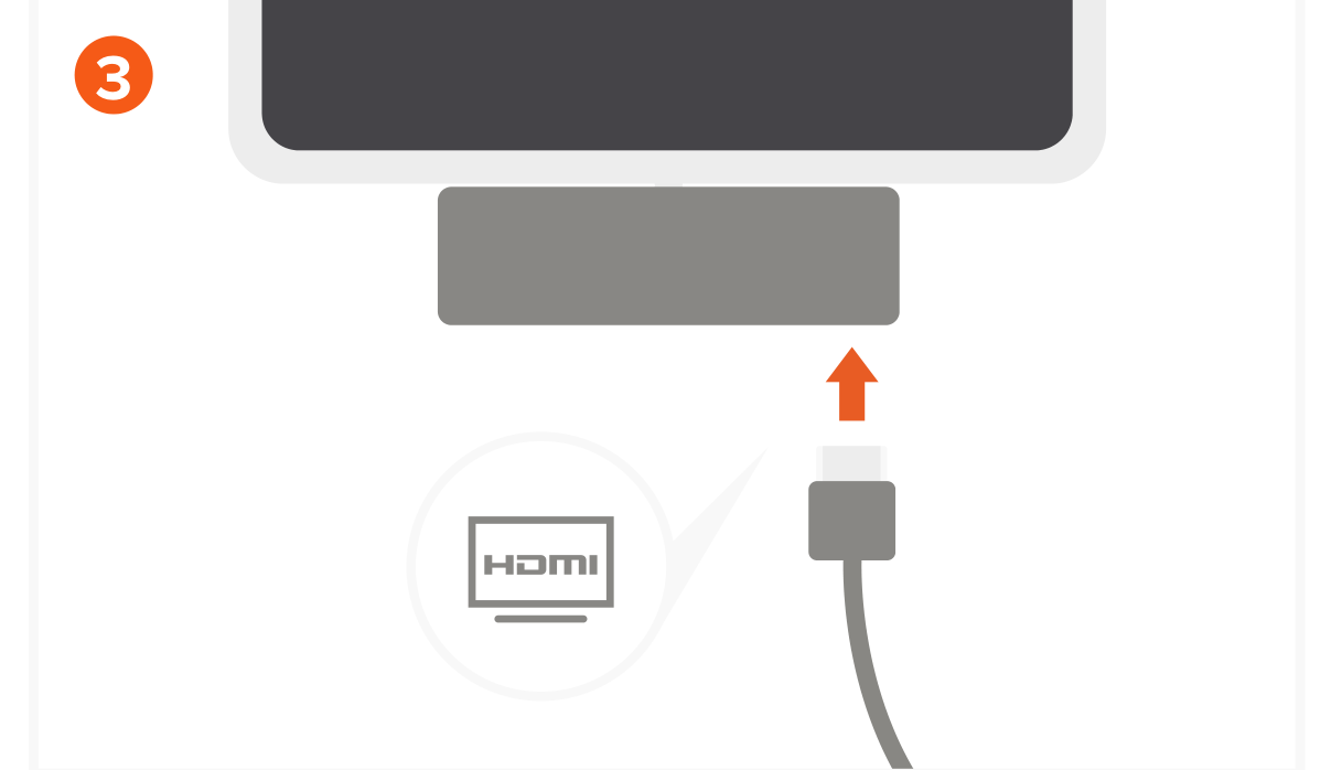 Mobile Pro Hub SD (ST-MPHSDM) Quick Start Guide step 3: Connect an external display to the hubs HDMI port.
