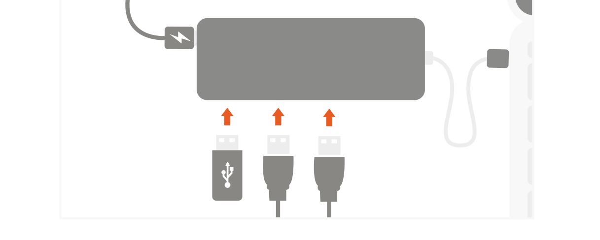 Type-C Multi-Port Adapter 4K with Ethernet V2 (ST-TCMA2S ST-TCMA2M ST-TCMA2G) Quick Start Guide step 5: Connect USB HDD/SSD/Thumb or any USB Device to USB Type-A ports.