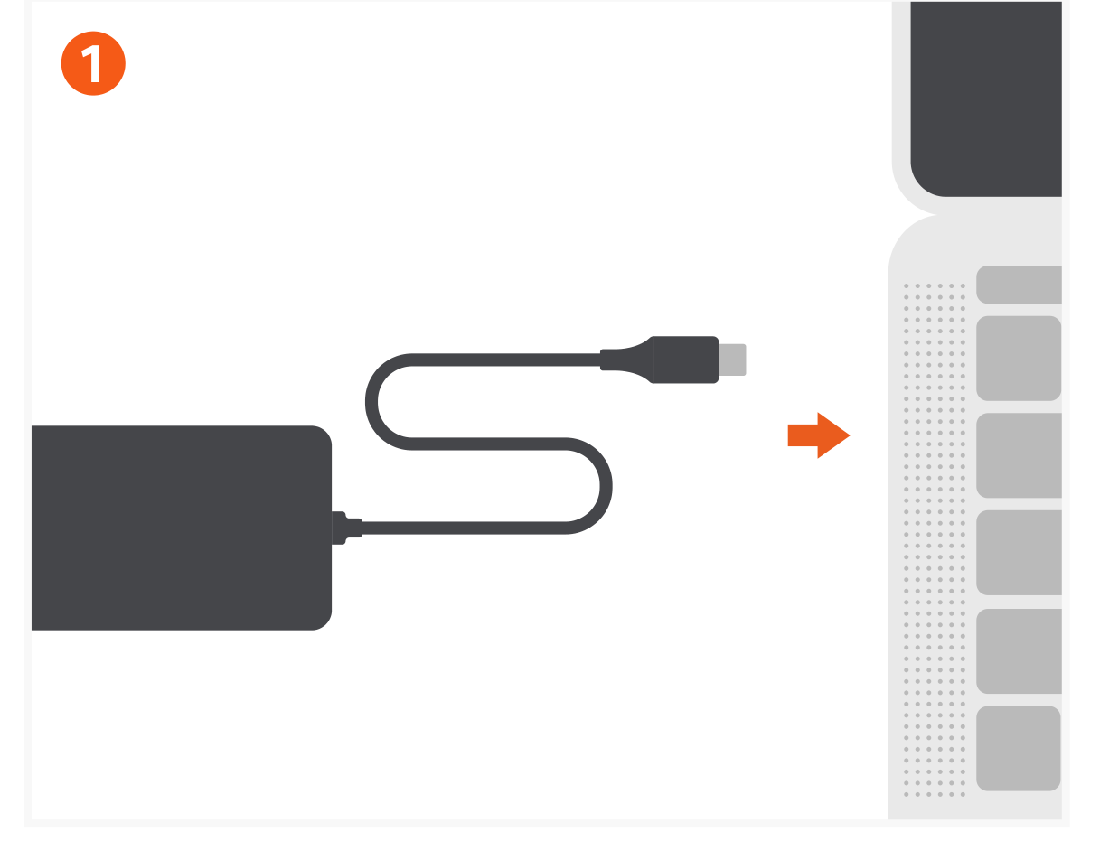 13-in-1 USB-C Triple Display Multiport Adapter (ST-P3D13K) Quick Start Guide step 1: Connect the adapter to a compatible host device.