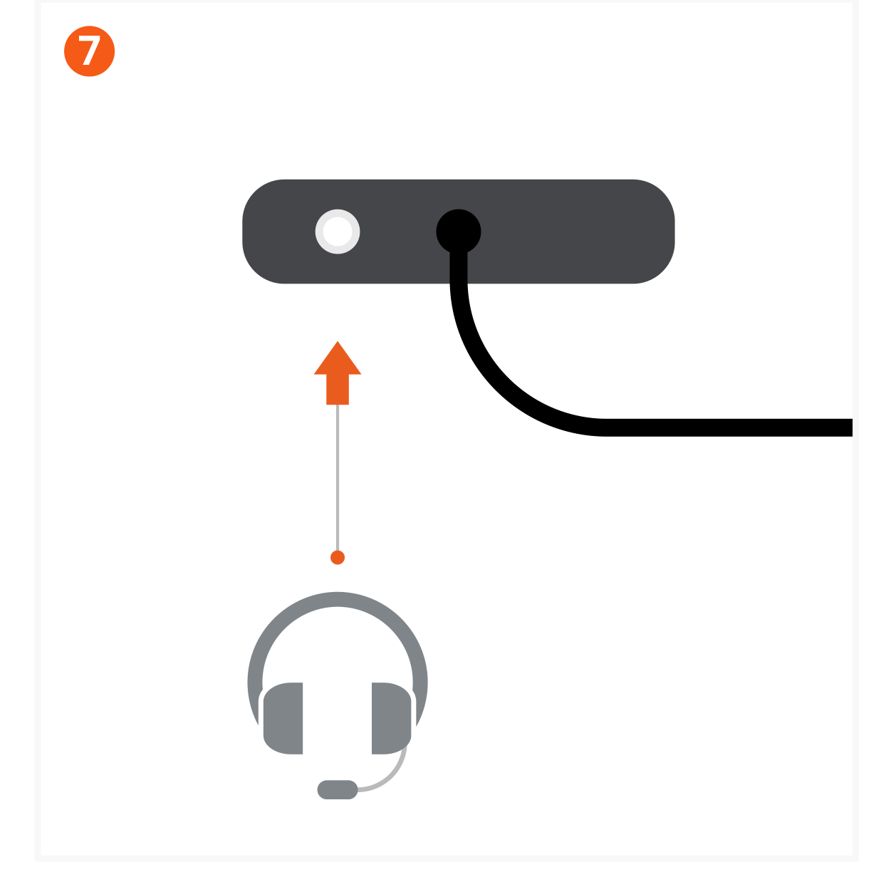 13-in-1 USB-C Triple Display Multiport Adapter (ST-P3D13K) Quick Start Guide step 7: Insert audio device into 3.5mm auxiliary port.