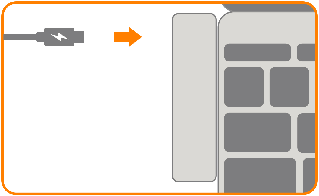 Type-C Pass-Through USB Hub (ST-TCUPS ST-TCUPM ST-TCUPR) Quick Start Guide step 4: Plug charging cable into Type-C port to charge your Macbook.