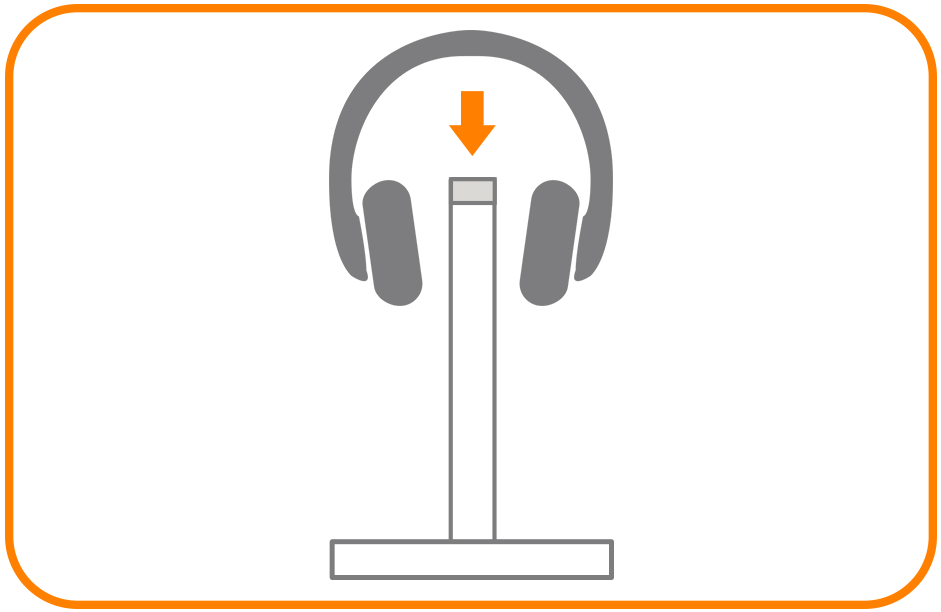 Aluminum USB 3.0 Headphone Stand (ST-UCHSHM) Quick Start Guide step 6: Hang your headset on the Headset Stand. Rubberized grip will securely keep it on its place.