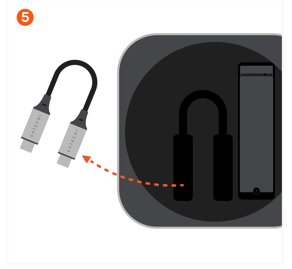 USB4 Slim NVMe SSD Enclosure (ST-EU4SNSS) Quick Start Guide step 5: Remove the USB-C cable from the device.