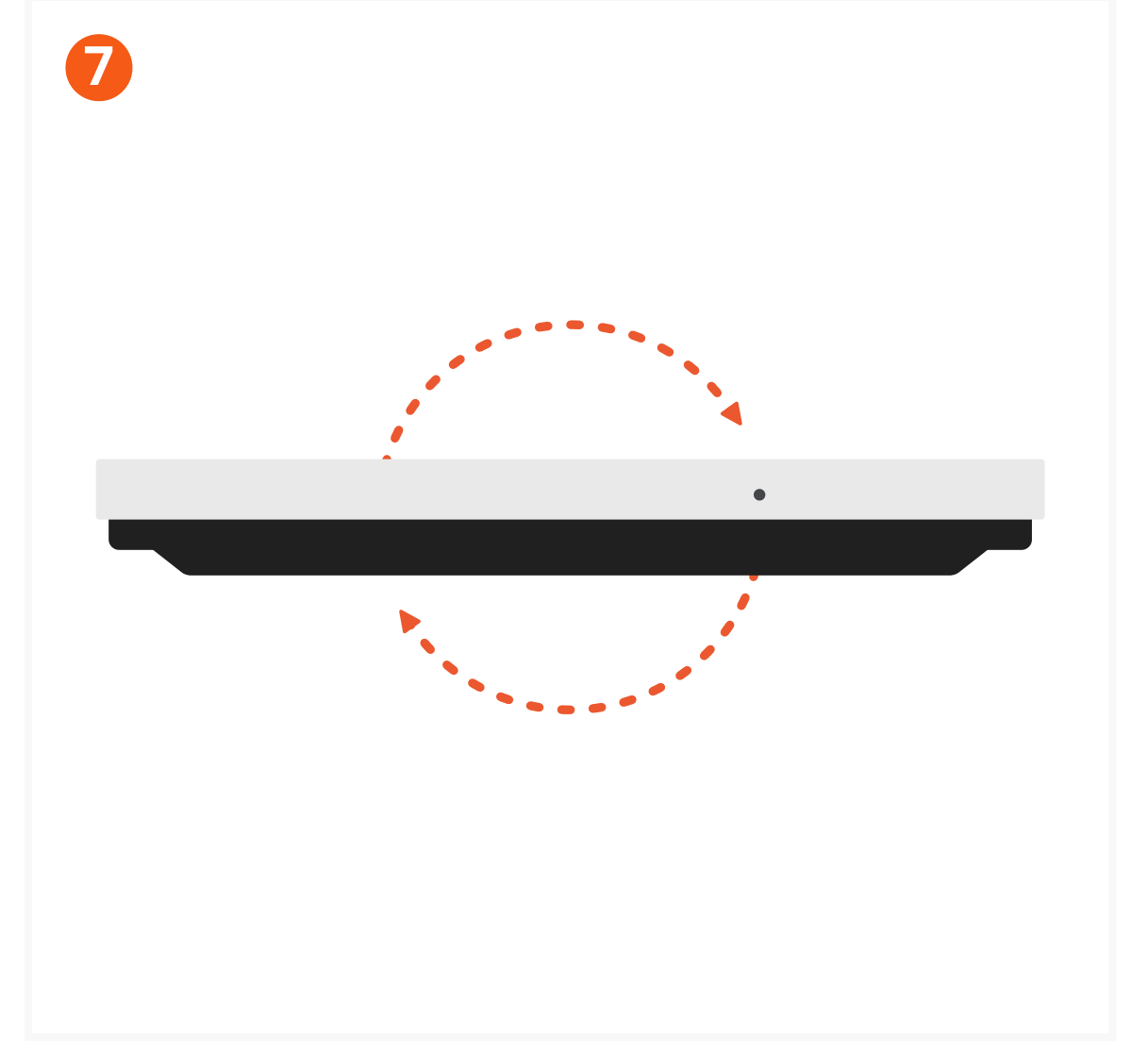 USB4 Slim NVMe SSD Enclosure (ST-EU4SNSS) Quick Start Guide step 7: Flip the enclosure back over.