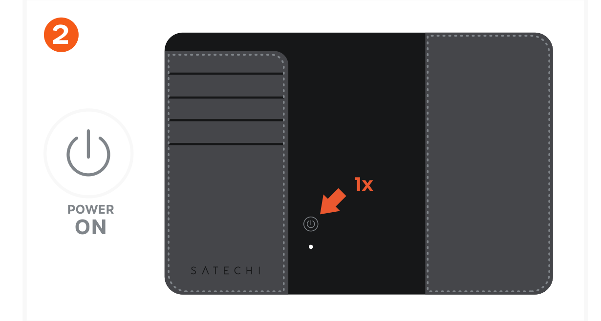 Vegan-Leather FindAll™ Passport Cover (ST-VPCK ST-VPCW ST-VPCR) Quick Start Guide step 2: To power on the Passport Cover, press the power button once. It will beep to indicate it is on. If not paired 