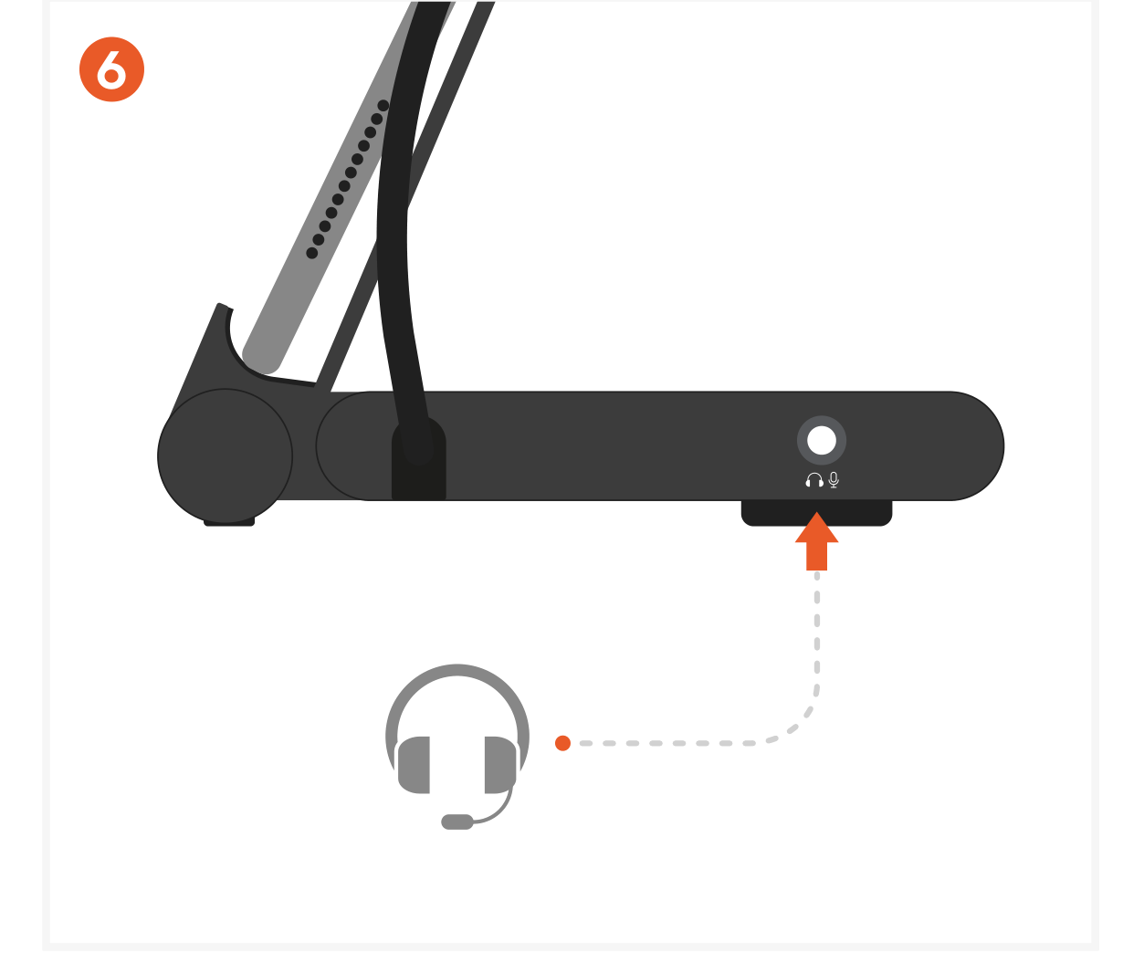OntheGo™ Foldable Standhub (ST-GOTGFC) Quick Start Guide step 6: Connect Audio Devices (3.5mm Combo Jack) • Plug in wired headphones or a microphone. • Supports audio input an