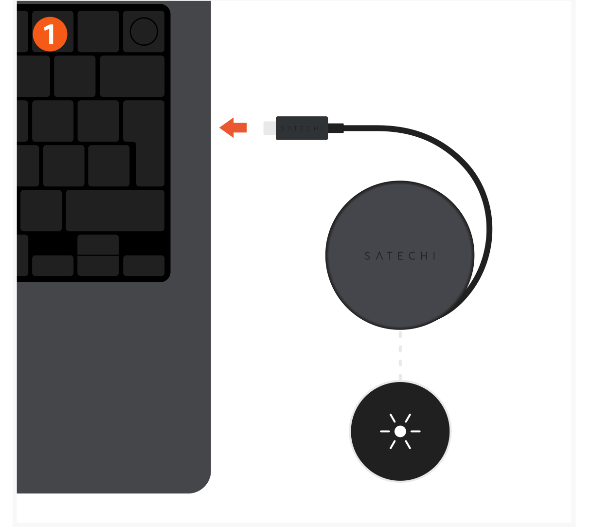 OntheGo™ 7-in-1 Multiport Adapter (ST-POTG7C) Quick Start Guide step 1: Connect the adapter to a compatible host device.