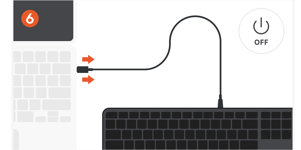 SLIM LX3 WIRED KEYBOARD (ST-KULX3C/S) Quick Start Guide step 6: Sleep Mode / Power