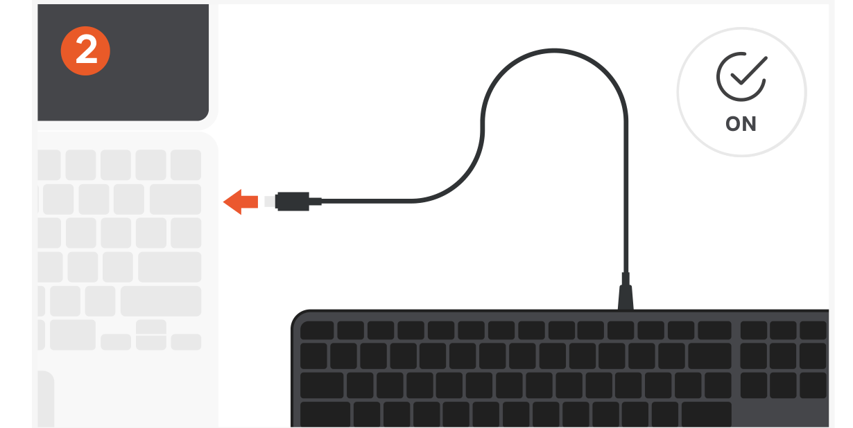 SLIM LX3 WIRED KEYBOARD (ST-KULX3C/S) Quick Start Guide step 2: Plug & Play Setup