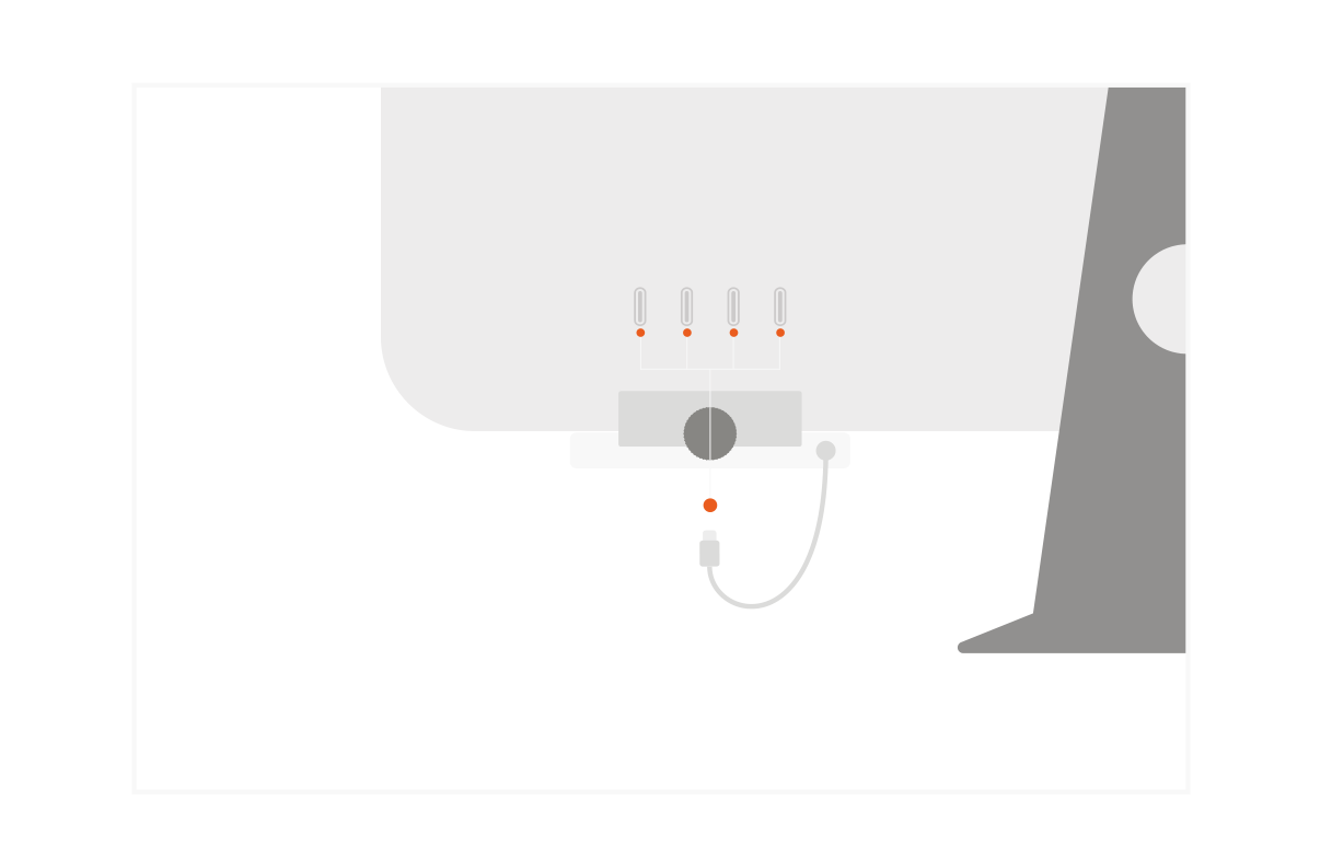 USB-C Clamp Hub for 24