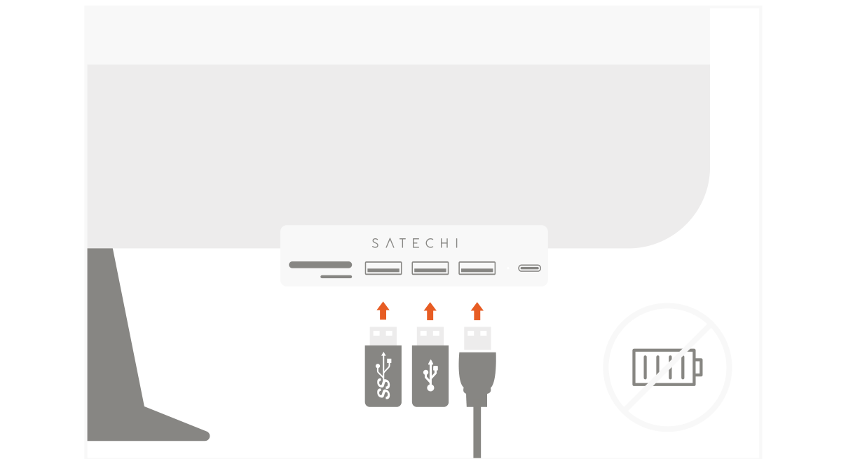 USB-C Clamp Hub for 24
