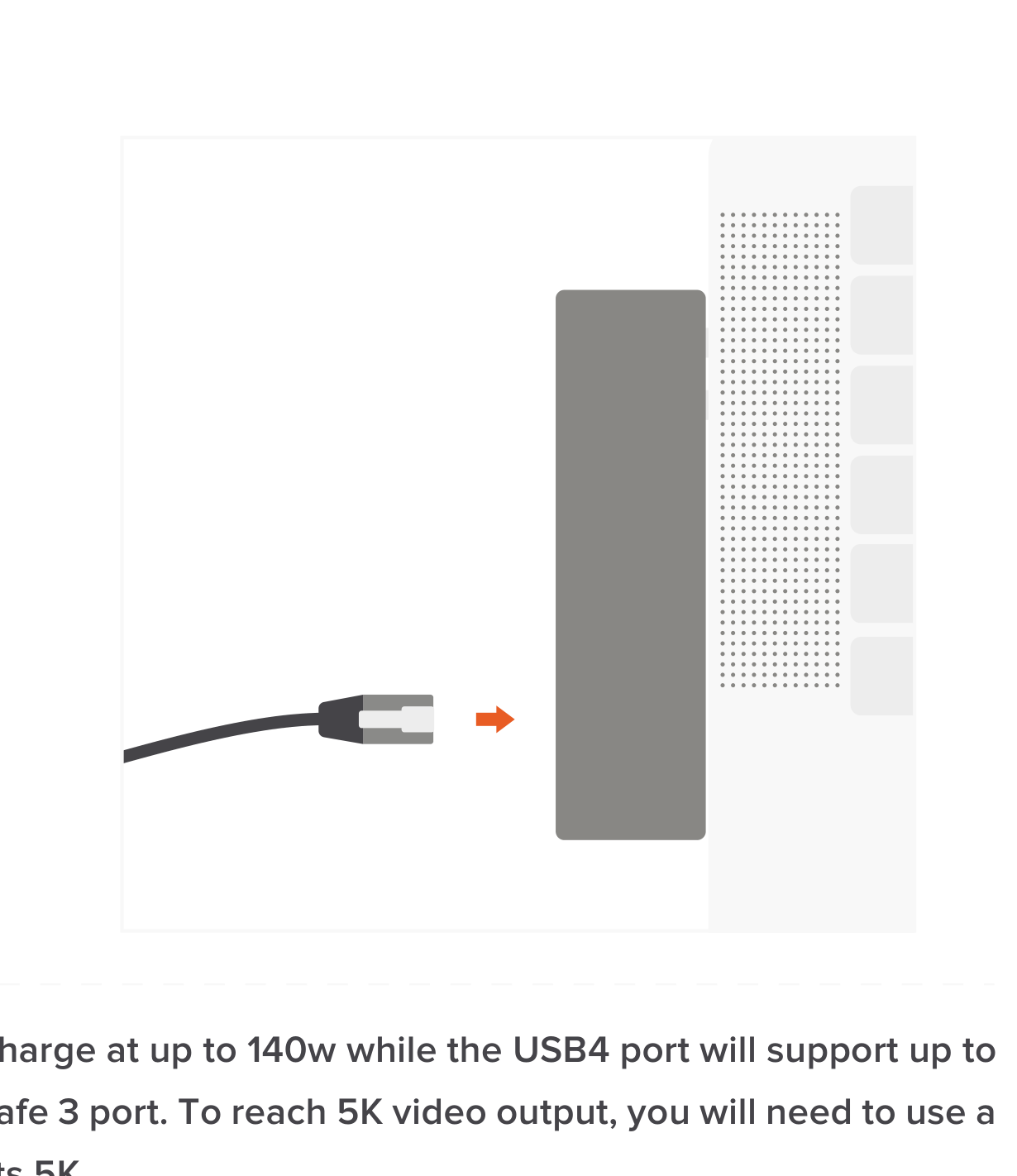 Pro Hub Max (ST-UCPHMXM ST-UCPHMXS) Quick Start Guide step 4: Connect an Ethernet cable to the adapter’s Gigabit Ethernet port.