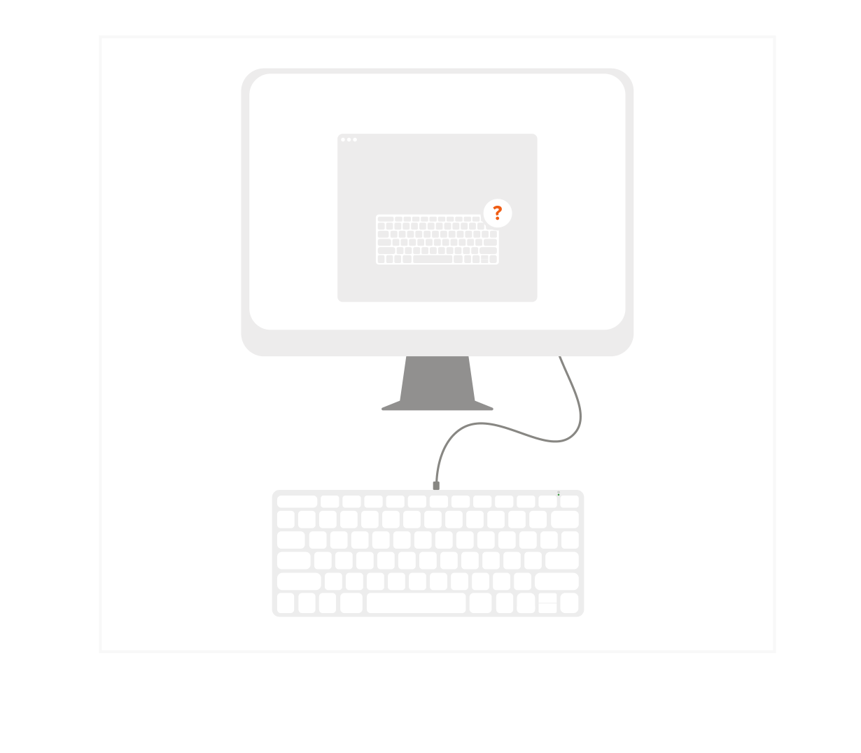 Slim W1 Wired Backlit Keyboard (ST-UCSW1M) Quick Start Guide step 2: On MacOS, “Keyboard Setup Assistant” may appear when first connecting the keyboard. Follow on-screen instructi