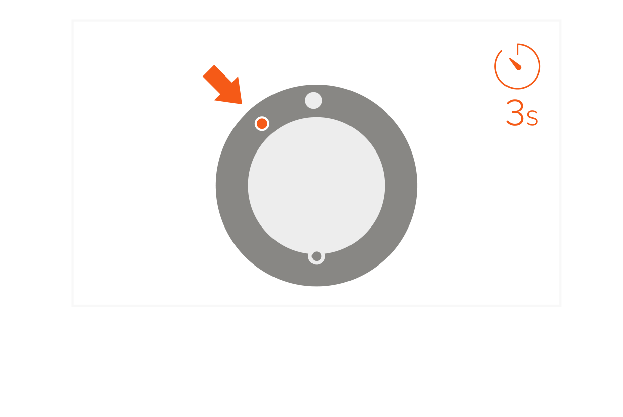 Bluetooth Media Button (ST-BMB) Quick Start Guide step 2: Press and hold the Pairing Button for 3 seconds.