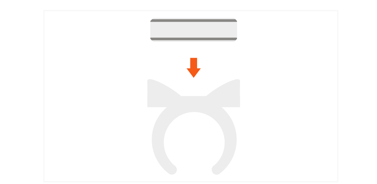 Bluetooth Media Button (ST-BMB) Quick Start Guide step 6: Place your Media Button on mount to use on-the-go!