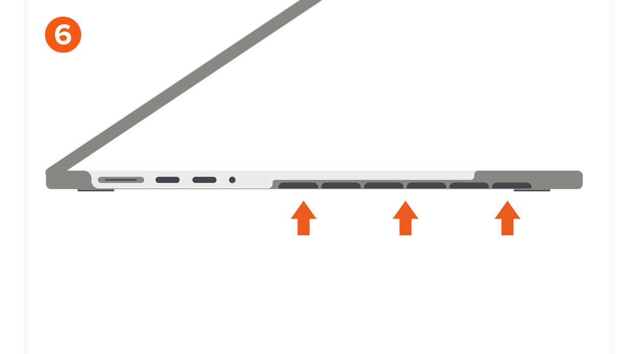 Eco-Hardshell Case For MacBook Pro (ST-MBP14CL ST-MBP14DR ST-MBP16CL ST-MBP16DR) Quick Start Guide step 6: Ensure the vents are properly aligned.