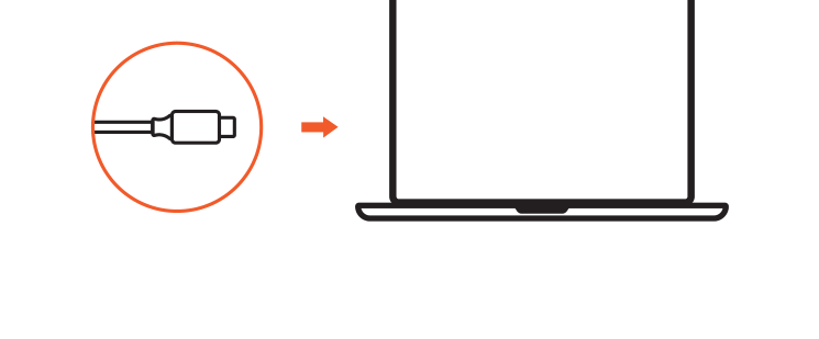 USB4 Multiport Adapter with 8K HDMI setup diagram: connect to a laptop