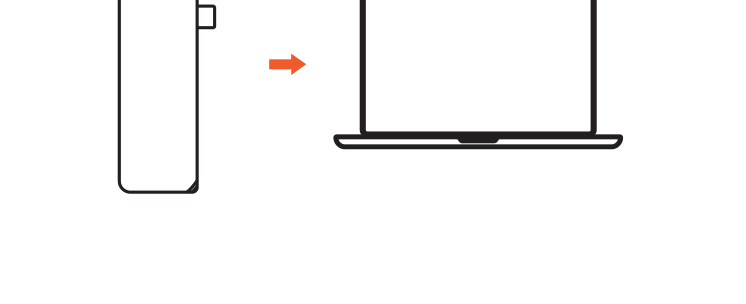 Aluminum Type-C Pro Hub Adapter setup diagram: connect to a laptop