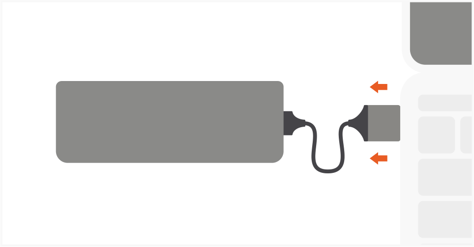 Type-C Dual Multimedia Adapter Quick Start Guide step 7: We recommend safely ejecting devices and disconnecting the adapter from your laptop when not in use.